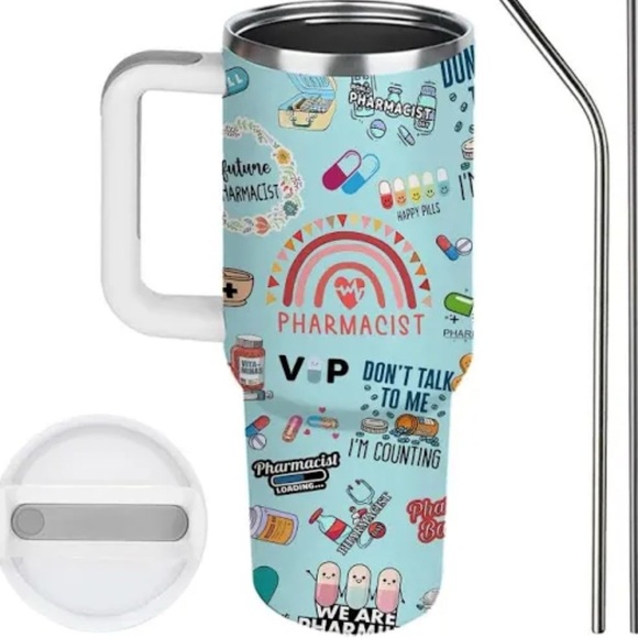 Pharmacist Tumbler 40 Oz Pharmacist Gift Insulated Water Mug Gift Appreciation - Picture 2 of 9